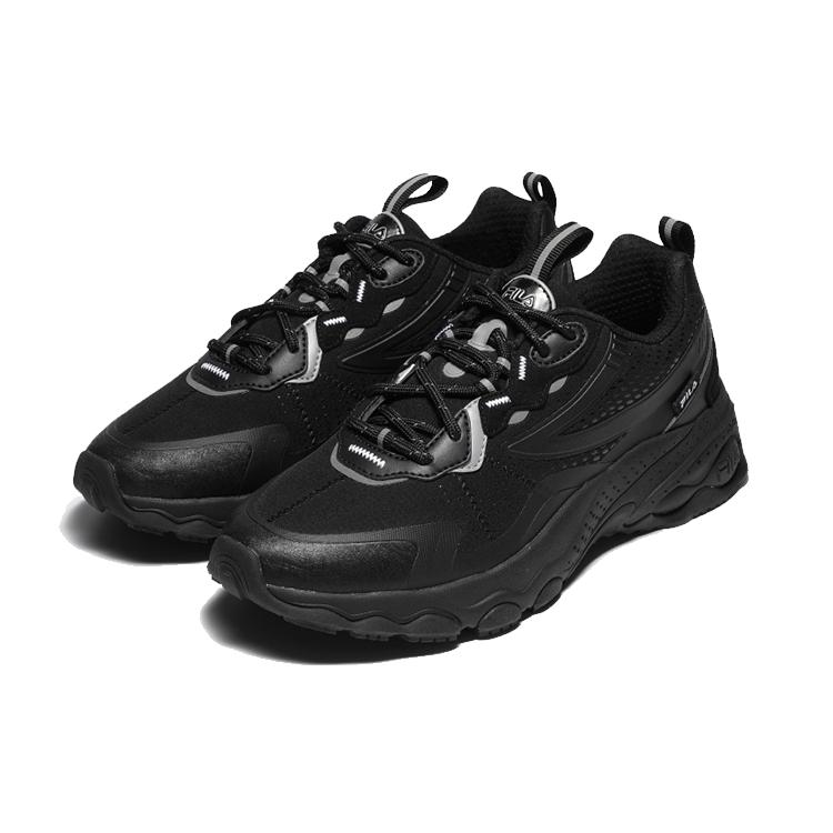 Fila Bubble TR Текстиль, Синтетическая кожа Низкие повседневные кроссовки Унисекс Черный Корейский стиль 1RM01574D_001