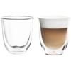 Set of 2 Capuccino Cups - DELONGHI - Double Walls - 19 Cl