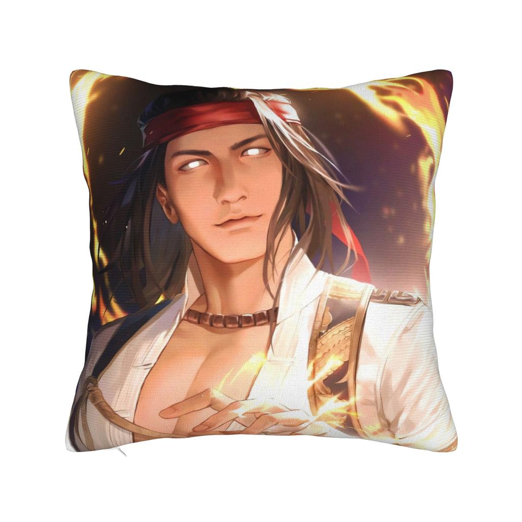 Pillow Case Kongfu Liu Kang Comfy  Pillow Cover For Living Room Sofa Vintage Pillowcases