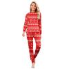 Print Cute Family Set Pajamas, Home Clothes, Family Set Long Sleeve Top Pants Set
