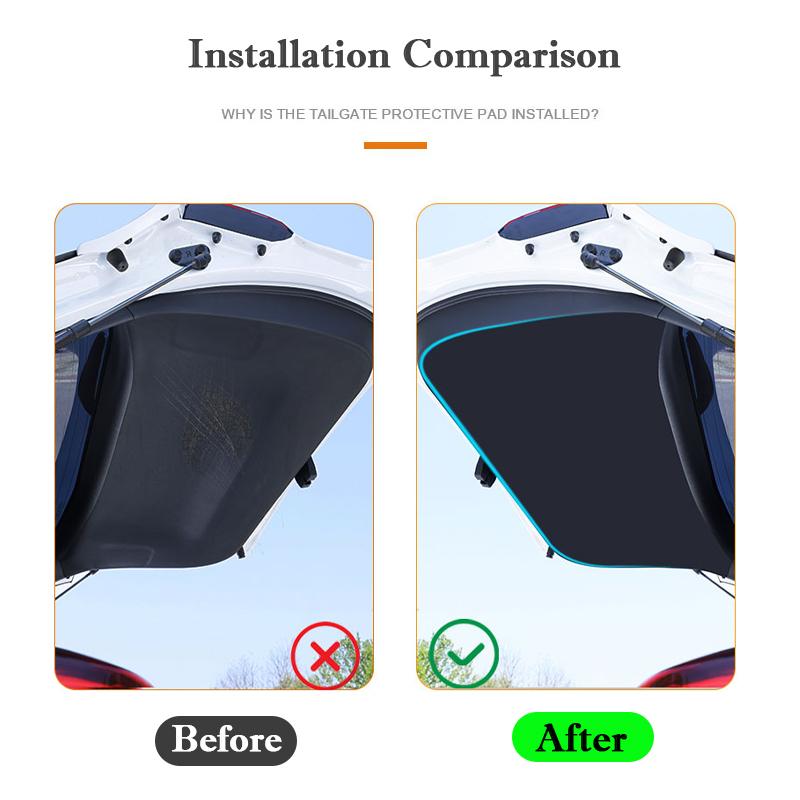 For Toyota C-HR -2025 IZOA 2018-2025 Car Trunk Tailgate Protection Pad Trunk Anti-dirty Protective Pad Interior Accessories