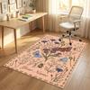 Butterflies Flowers Garden Theme Soft Crystal Velvet Rug Custom Name & Text Print Non Slip Floor Rug for Bedroom Living Room