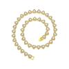 Shiny Love Shape Rhinestone Bracelet Zinc Zinc Zinc Alloy Tennis Chain Choker Valentine's Day Necklace  Gift