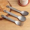 Кемпинг Spork Spoon Fork Set Ti Tableware Многоразовые столовые приборы для кемпинга