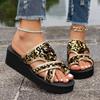 Women Platform Slippers New Sequins Beach Wedges Shoes Summer Fashion Slippers Outdoor Anti Skid Sandals Flip-flops Slides Women
