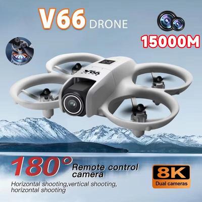 2025 Новый V66 Мини Дрон 8K Профессиональная HD Широкоугольная Камера WiFi FPV RC Дрон Высота Держатель Вертолет Складной Квадрокоптер Детские Игрушки