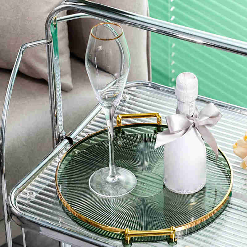 Круглый поднос для хранения 29 см, домашний журнальный столик для гостиной, поднос для хранения чайных чашек, поднос для ароматерапии, декоративная тарелка для ужина