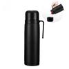 1000ml Vacuum Thermal Flask, Wide Mouth, Matte Black, Stainless Steel Vacuum Bottle for Yerba Mate, Coffee, Tea, Water