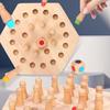 Educational Wooden Memory Chess Toy for Kids: Enhances Focus and Parent-Child Interaction