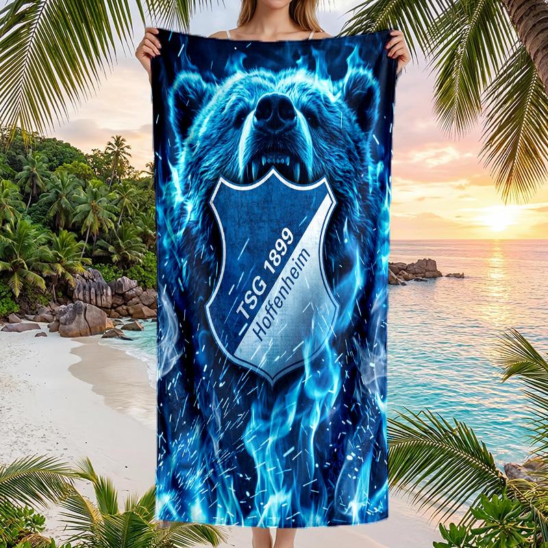 TSG Hoffenheim FC print Quick Dry Beach Towel Microfiber Absorbent Portable Travel Swimming Towel