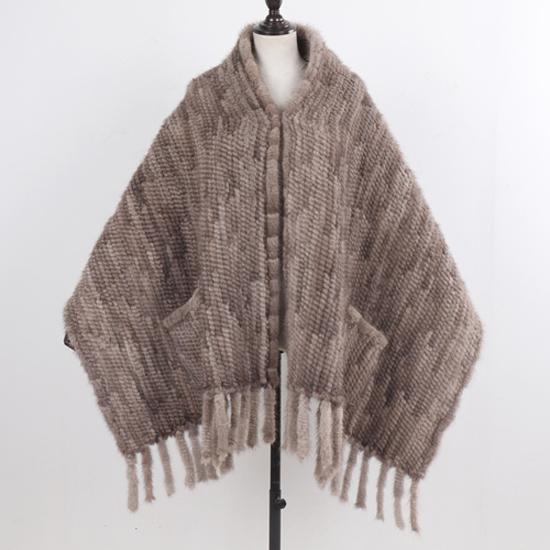Long Style Women Knitted Real Mink Fur Pashmina Scarves Winter Real Natural Mink Fur Scarf Lady 100% Natural Real Mink Fur Shawl