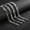 Double -Layer Blade Chain European And American Simple Personality Rock Hip -Hop Titanium Steel Men 'S Bracelet Necklace
