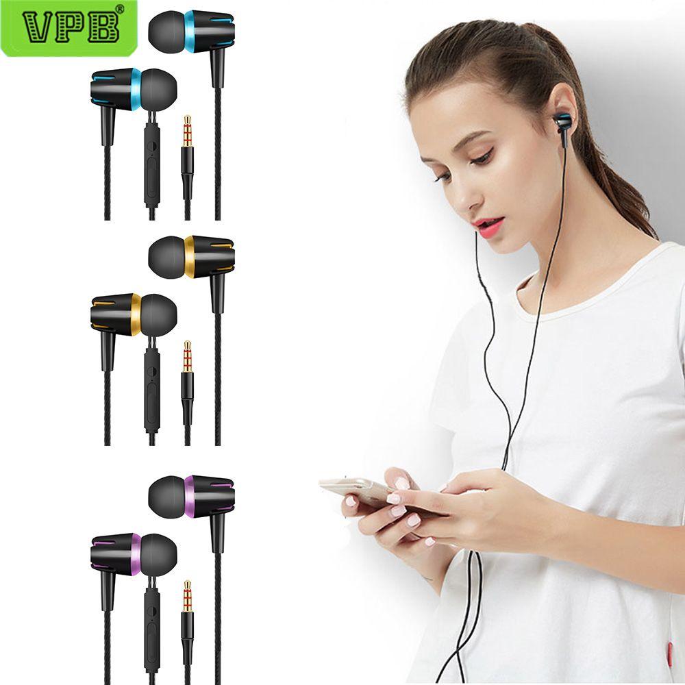Универсальные наушники-вкладыши с микрофоном, стерео наушники, спортивная гарнитура