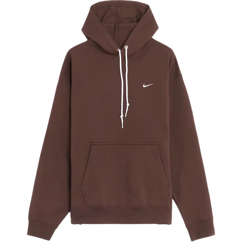 Nike Solo Fleece Hoodie Baroque Brown Men Streetwear DX1355-237