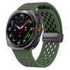 Магнитный ремешок для Samsung Galaxy Watch Ultra 47 мм аксессуары Дышащий силиконовый ремень Браслет galaxy watch 7 ultra ремешок 47 мм