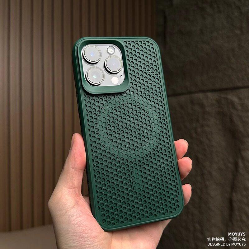 Магнитный чехол с защитой от перегрева для Xiaomi 17 Чехол Сотовая вентиляционная решетка Крышка для беспроводной зарядки для корпуса Xiaomi Mi 17 Ударопрочный