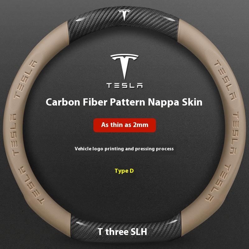 AME1 Car Steering Wheel Cover For Tesla Model 3 Model S Model Y Model X Roadster 2019-2025 Auto interior Steering Wheel Accessories