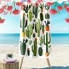 Cactus Pattern with Green Plants Beach Towel Quick-drying for Travel Outdoor Sports Jogging Beach and Swimming