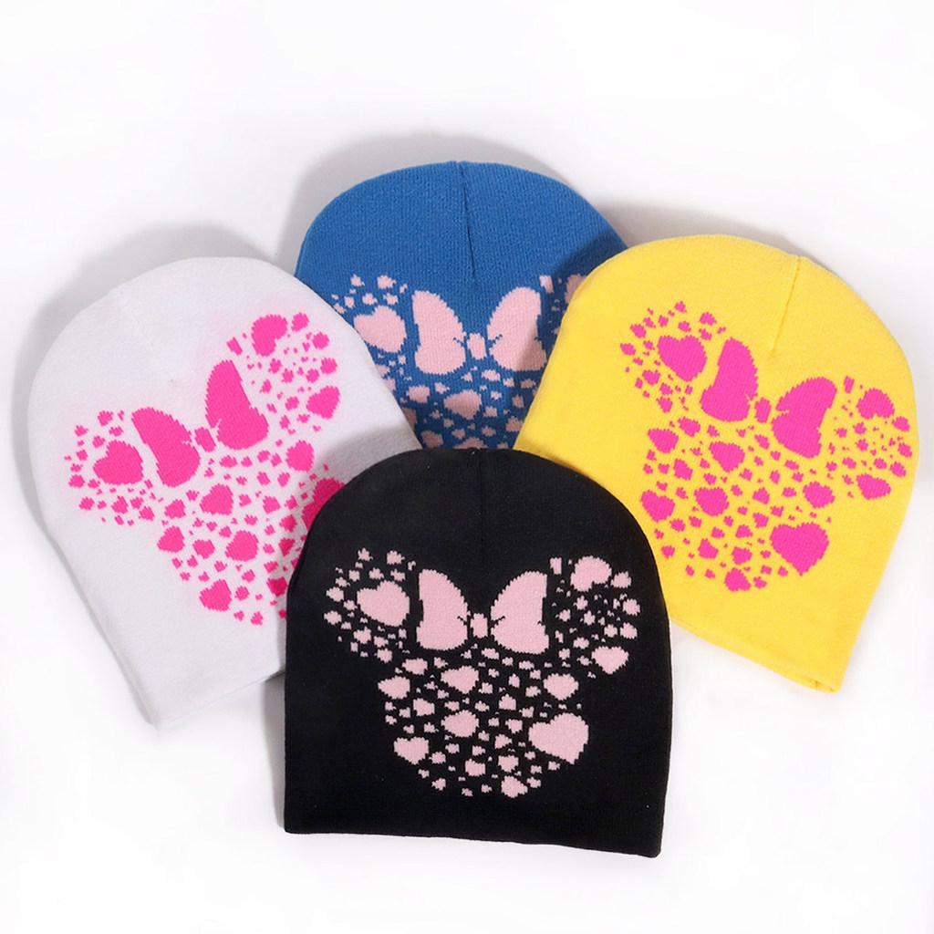 Mickey Mouse Knit Hat For Winter Warmth With Cozy Acrylic Fabric For Outdoor Activities