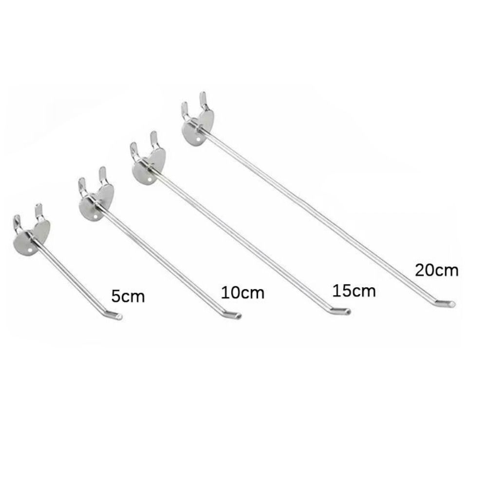 5Pcs Home Durable Holder Panel Perforated Retail Shop Peg Display Hooks Goods Shelf Storage Racks