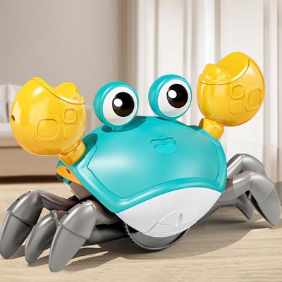 Детская игрушка-краб для ползания, развивающая игрушка для младенцев на животике, краб с индукционным побегом, обучающая игрушка для ползания и ходьбы для малышей, подарок для развития