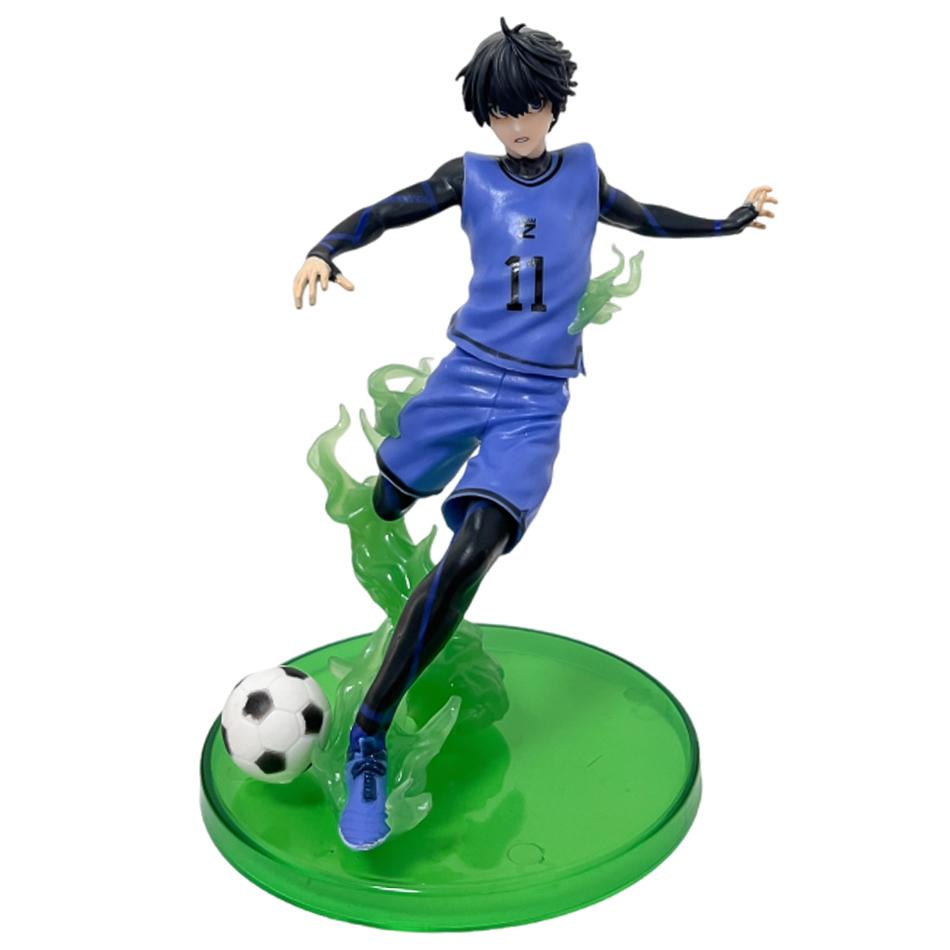 Anime Blue Lock Figure Football Comic Isagi Yoichi Bachira Meguru Nagi Seishiro Mikage Reo Pvc Model For Birthday Gif In Stock
