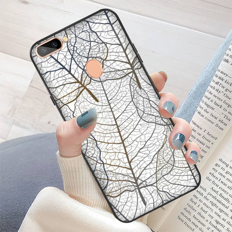 Vintage Leaves Pattern Phone Case for Redmi 8 9 9A for Samsung J5 J6 Note9 for Huawei NOVA3E Mate20lite Cover