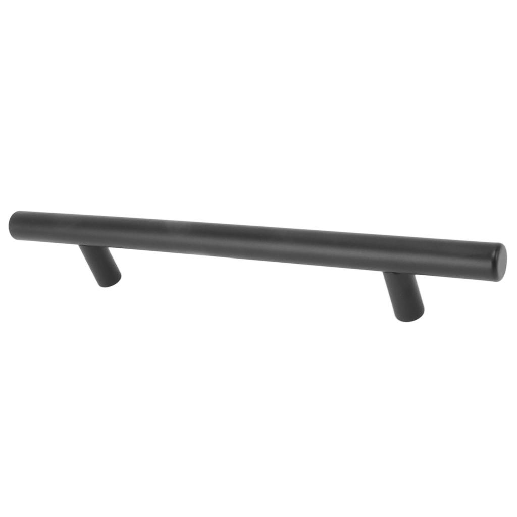 10PCS Cabinet Door T Handle Stainless Steel Modern Wardrobe Drawer Pull Handle for Bedroom Living Room Black