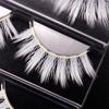 3Pair White Eyelashes Cosplay Makeup Natural Long Cross Strip False Eye Lashes