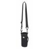 CS Soft Bottle Holder with Adjustable Shoulder Strap and Carabiner (Fits 500ml PET Bottles To 500ml Stainless Steel Bottles) - Black and