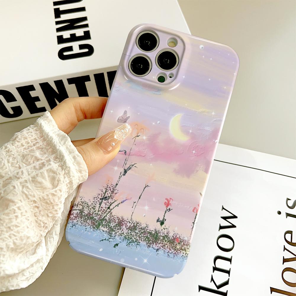 For iPhone 16 15 14 Samsung S23 A52 A33 A73 A53 Huawei Xiaomi Redmi OPPO Vivo Beauty Scenery Design Full Camera Protect Hard Shockproof Phone Case