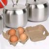 10Pcs Space Saving Chicken Eggs Tray Stackable Egg Containers Paper Pulp Egg Cartons  for Home