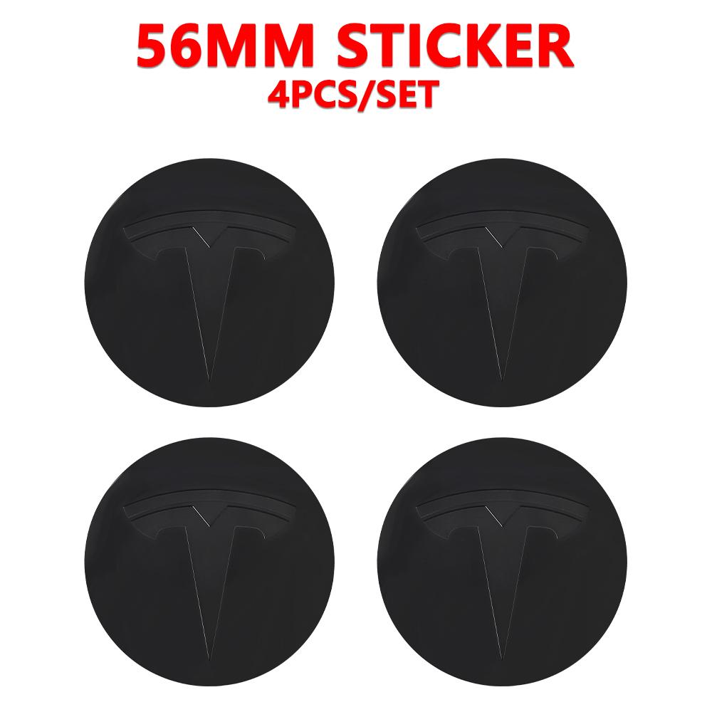 4Pcs 56mm Car Wheel Center Hub Caps Emblem Sticker for For Tesla Model 3 Y S X 2021 Roadster Cybertruck Juguete WYE K80 SpaceX