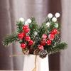 Home Party Pine Cone Artificial Flower Christmas Berry Christmas Decoration Artificial Pine Branch