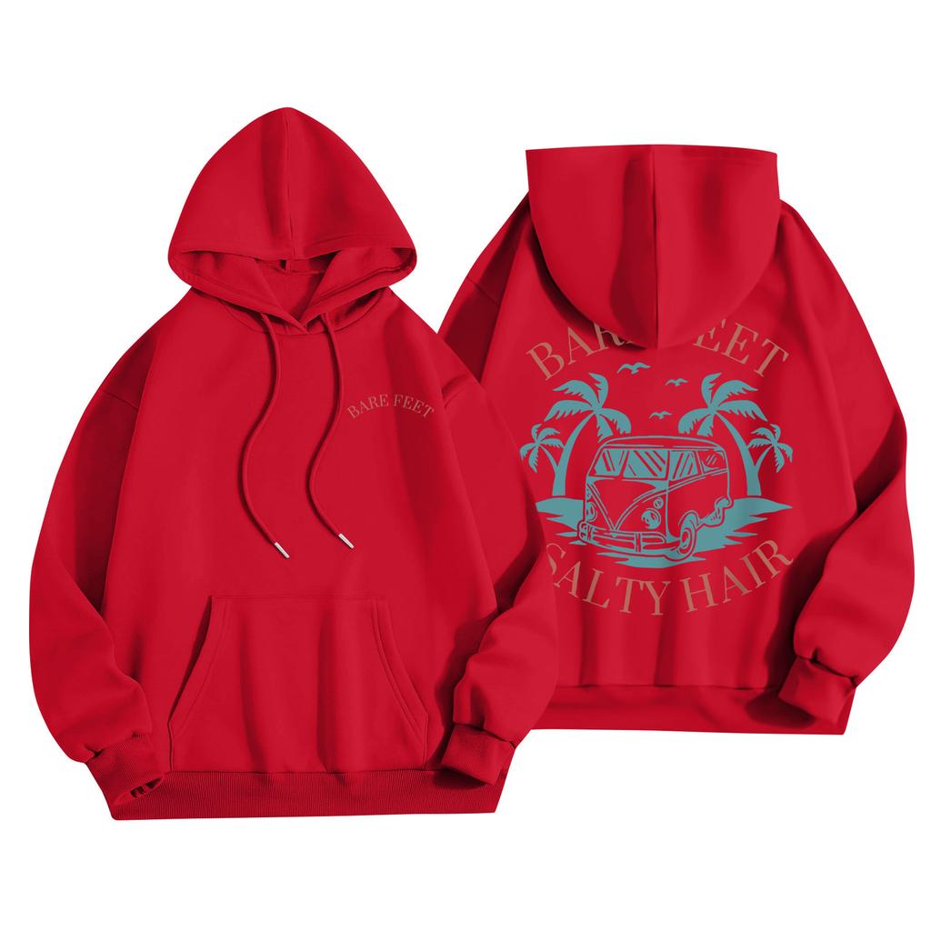 Женская мода, женский легкий пуловер с длинными рукавами и карманами, толстовка с капюшоном в стиле консервативного стиля