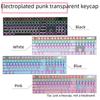 104-Key Retro Punk Mechanical Keyboard with Translucent Phonetic Keycaps