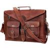 Leather Laptop Messenger Bag Office Briefcase Crossbody Travel Bag For Men And Women College Bag Office Laptop Bag