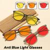 New Retro Night Vision Anti Blue Light Glasses for Men Watching Computers Playing Games and Office Work Eye Protection Goggles