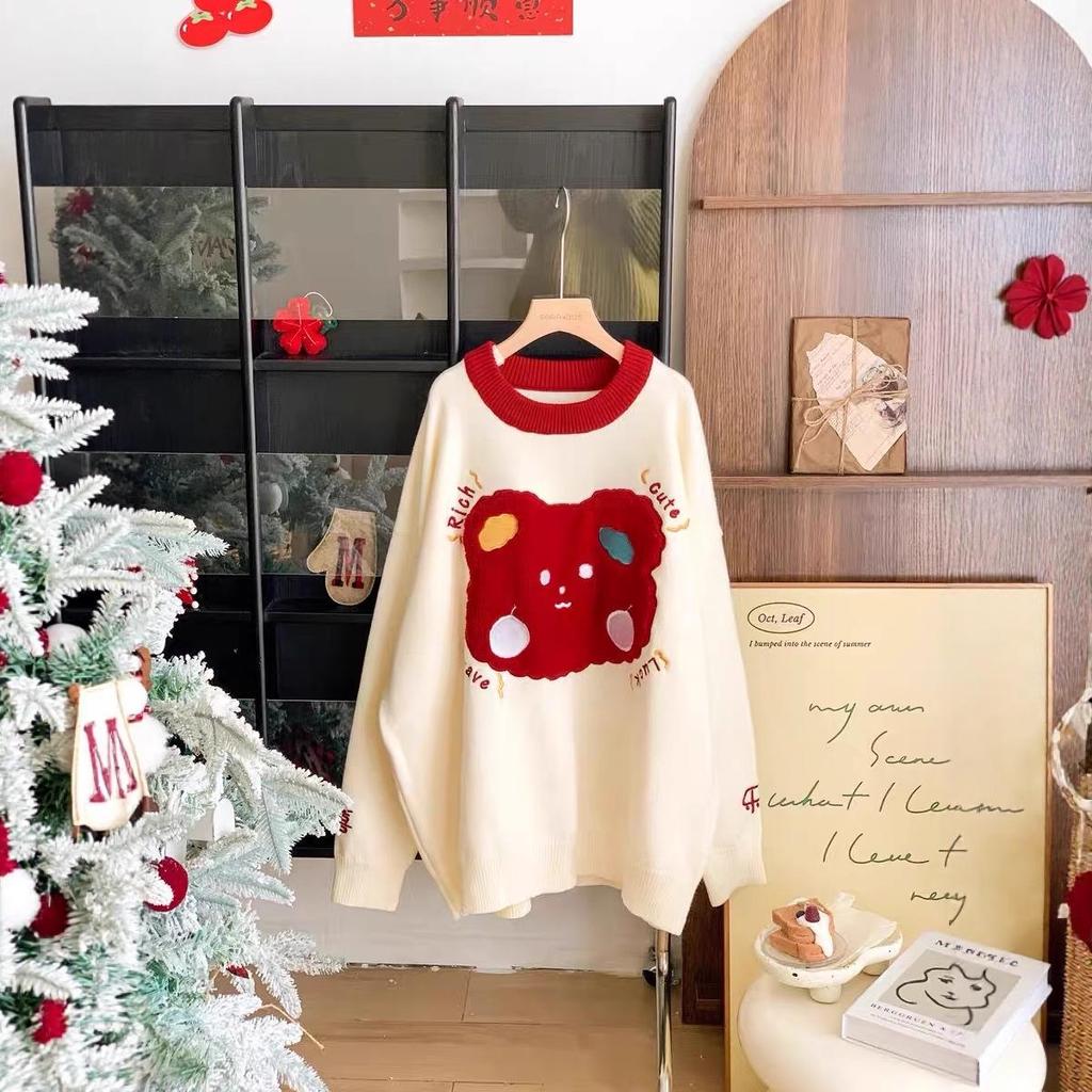 Свитер «Семья маленьких кроликов»: 2025 Осень/Зима Мультяжный Трикотаж для Мамы и Дочки и Другое