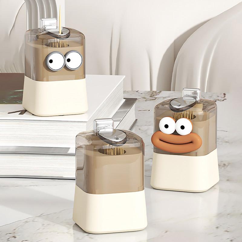 Автоматическая выдвижная коробка для зубочисток Креативная коробка для хранения зубочисток Домашний стол Декор Держатель для зубочисток нажимного типа