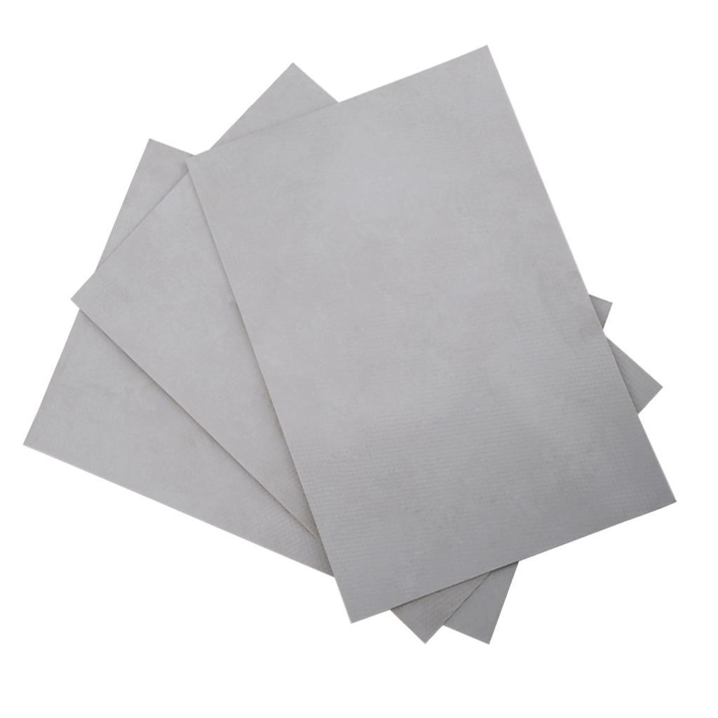 Комплект из 3 шт. ПВХ-заплаток для ремонта надувного плота, лодки, каноэ, каяка (серый)