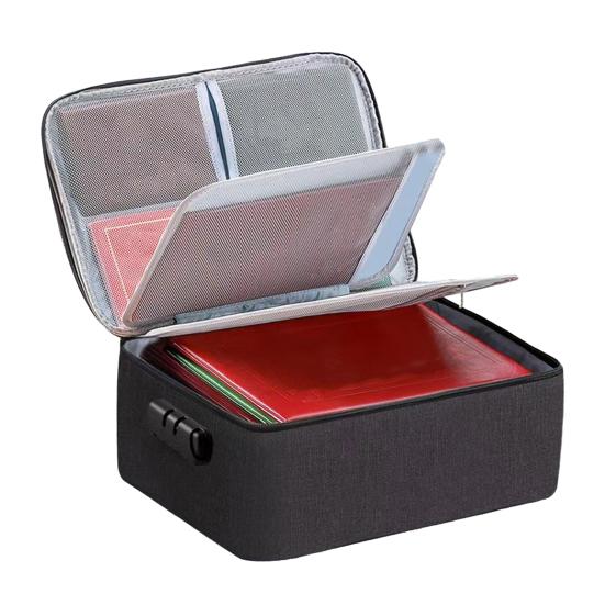 Сумка для защиты дорожных документов Огнеупорная Водонепроницаемая Сумка для хранения файлов с многослойным дизайном