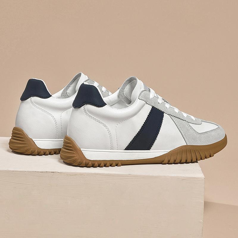 Genuine Leather Mens Tenis Masculino Versatile Casual Shoes Comfy Lace-Up Man Sneakers Outdoor Walking Shoes Skateboard Footwear