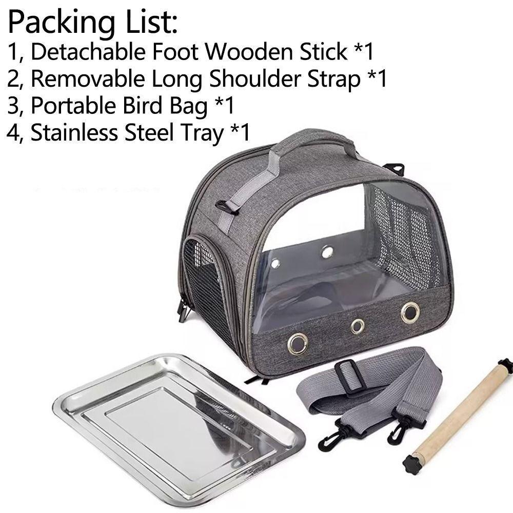 Rabbit Stainless Steel Tray Foldable Pet Bag New Bird Travel Carrier