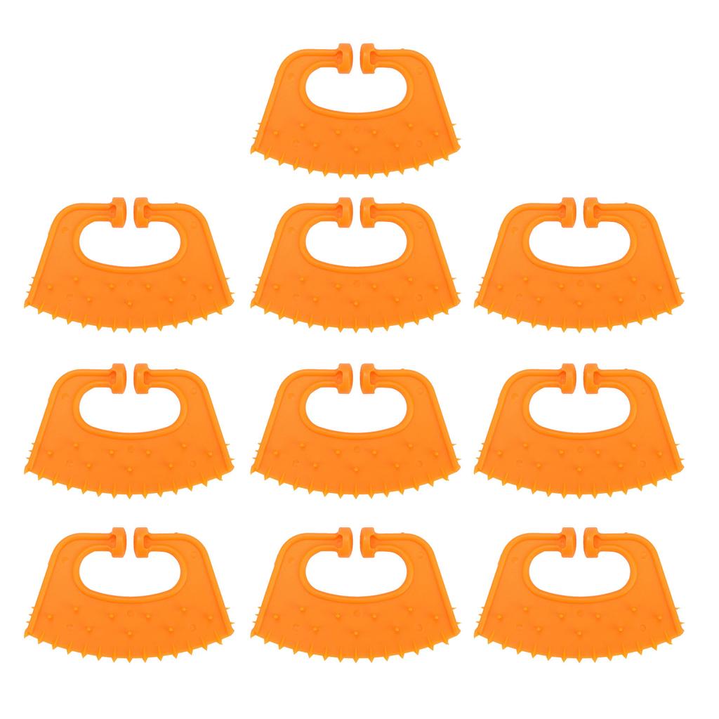 10 Pcs Plastic Thorn Anti Sucking Cow Calf Cattle Farm Feed Weaner Preventor Nose Ring Clip