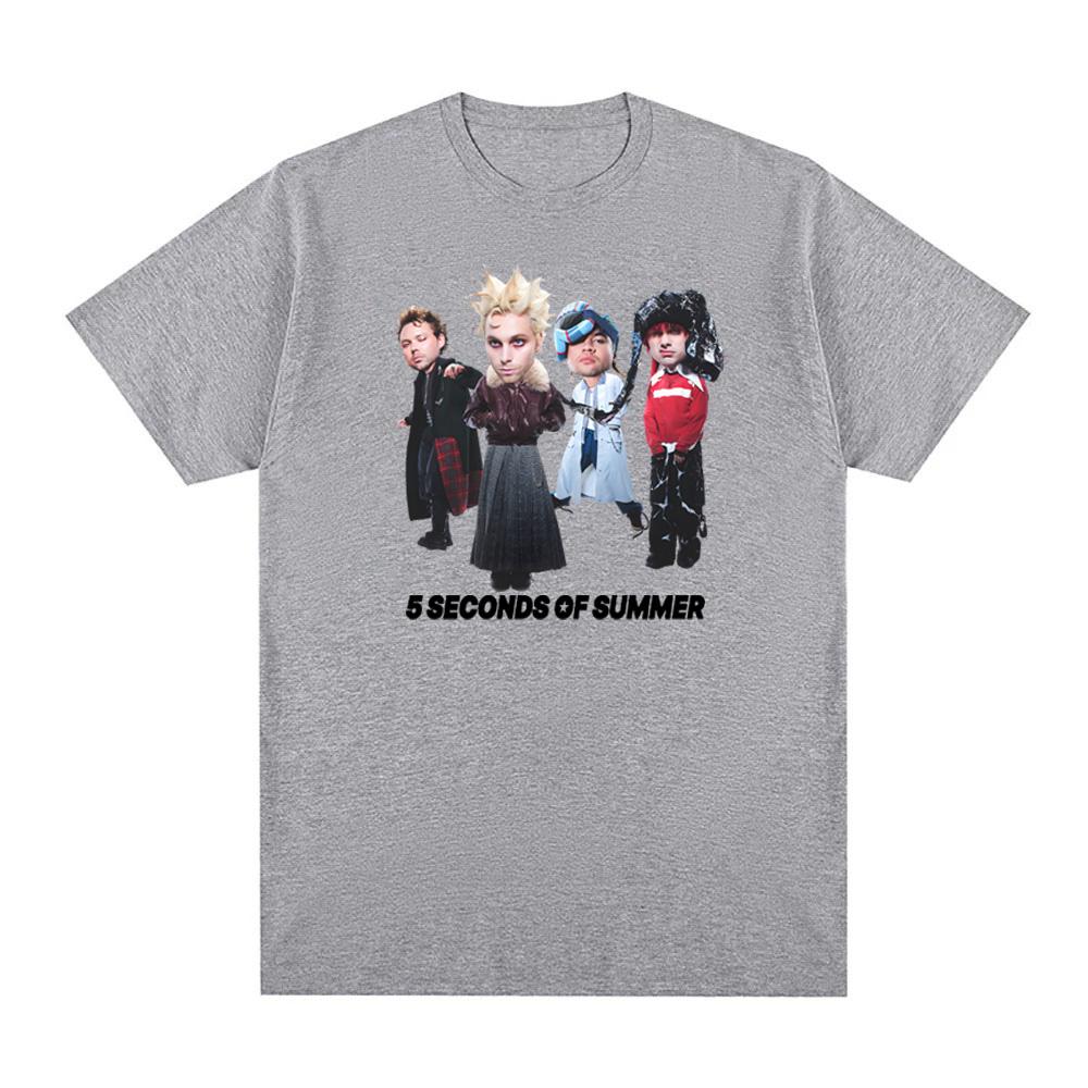 Альбом 5 Seconds of Summer NOT OKT Футболка 5SOS Гранж группа Рукав 100%Хлопок Летняя футболка Круглый вырез Одежда Высокое качество Топы