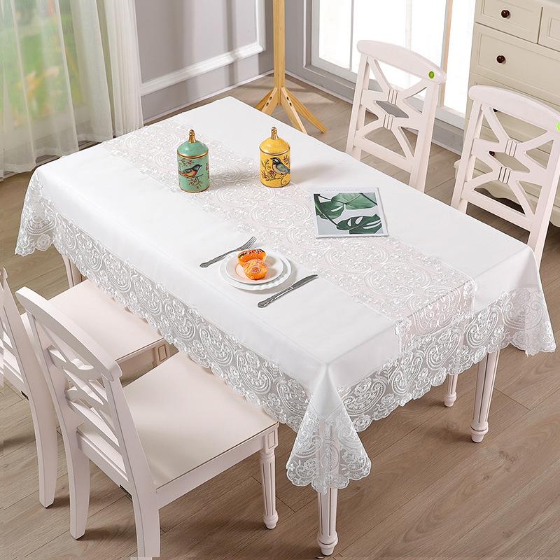 Скатерть для кофе и чая, прямоугольная кружевная вышитая скатерть, современный минималистский круглый стол, домашний декор