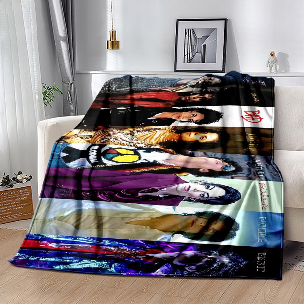 Michael Jackson 63 Blanket Warmthful Decor Great for Office Chair Office Picnics for All Seasons Digital Print Gift for Travel Home Birthdays