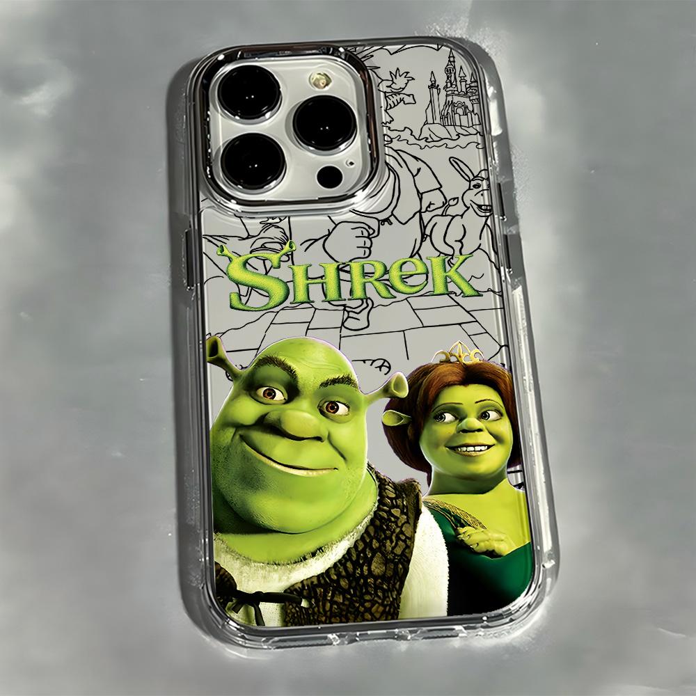 Мультяшный Забавный Чехол для Телефона Шрек для Samsung Galaxy S25 S24 S23 S22 S21 S20 Note20 FE Ultra Edge Plus 4G 5G Прозрачный