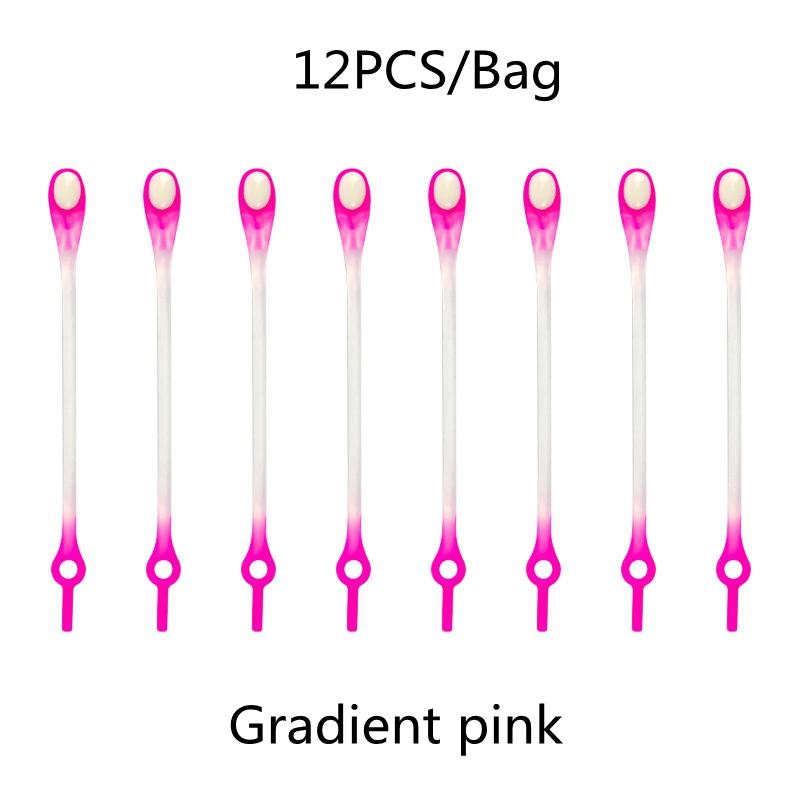 № 8, 12 шт. градиентные эластичные силиконовые шнурки без завязок, эластичные шнурки, кроссовки для взрослых и детей, ленивые шнурки для обуви, резиновые шнурки